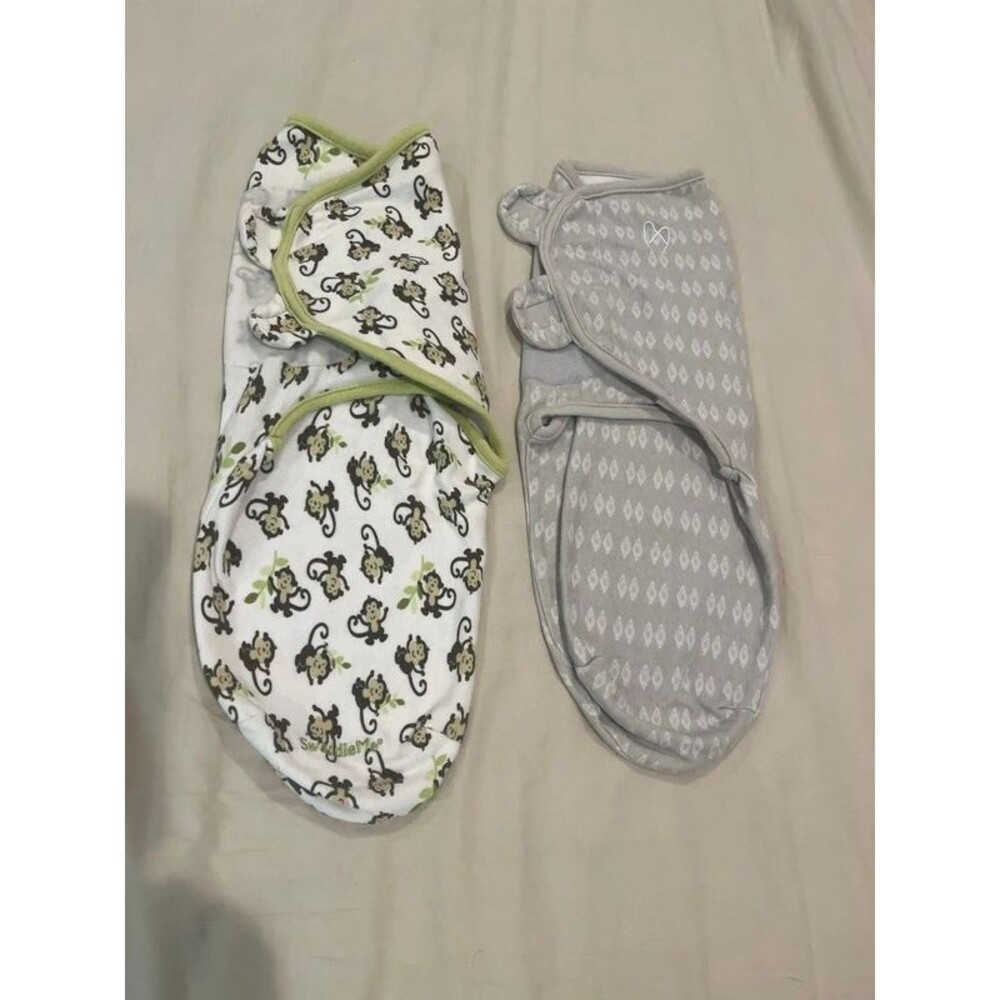 Garanimals and SwaddleMe- 2pc newborn swaddle blankets 0–3 months